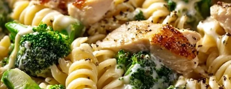 Creamy Rotisserie Chicken Broccoli Pasta