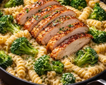Creamy Rotisserie Chicken Broccoli Pasta