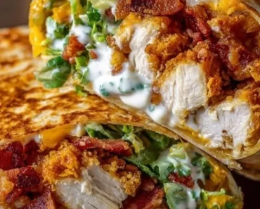 Crispy Bacon Ranch Chicken Wraps