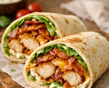 Crispy Chicken Bacon Wraps
