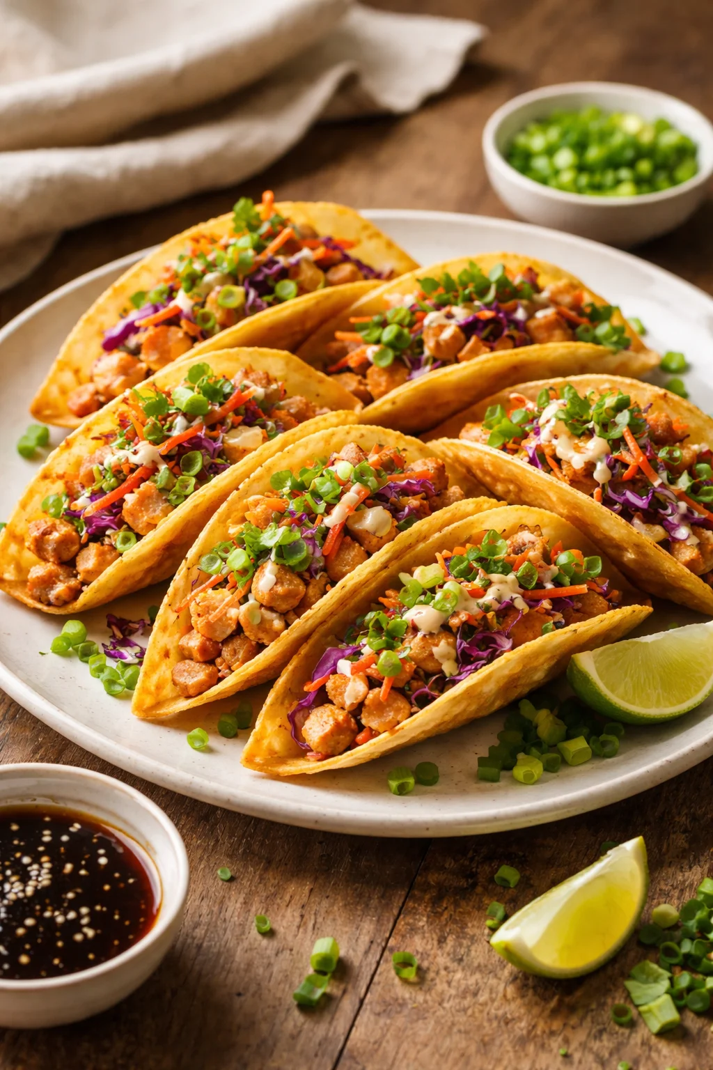 Crispy Chicken Wonton Tacos