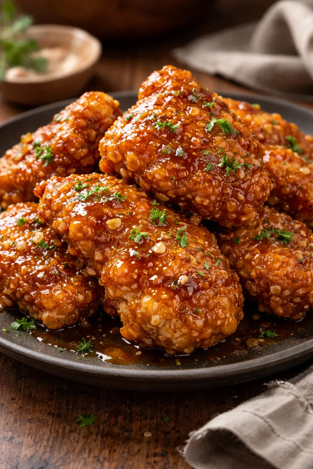 Double Crunch Honey Garlic Chicken