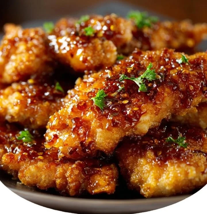 Double Crunch Honey Garlic Chicken