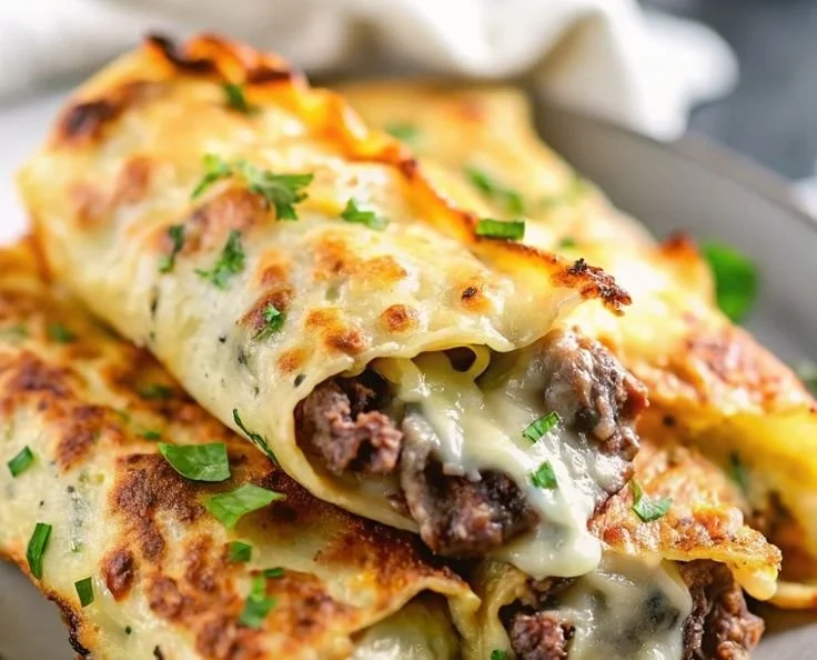 Keto Philly Cheesesteak Rolls