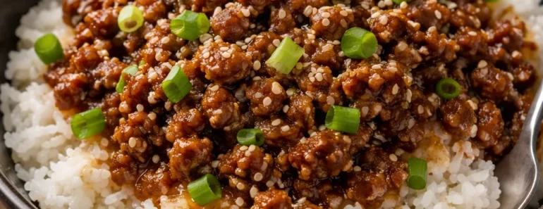 Korean Ground Beef Bowl