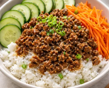 Korean Ground Beef Bowl