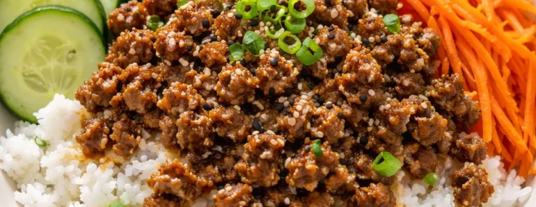 Korean Ground Beef Bowl