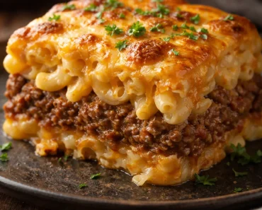 Mac and Cheese Meatloaf Casserole