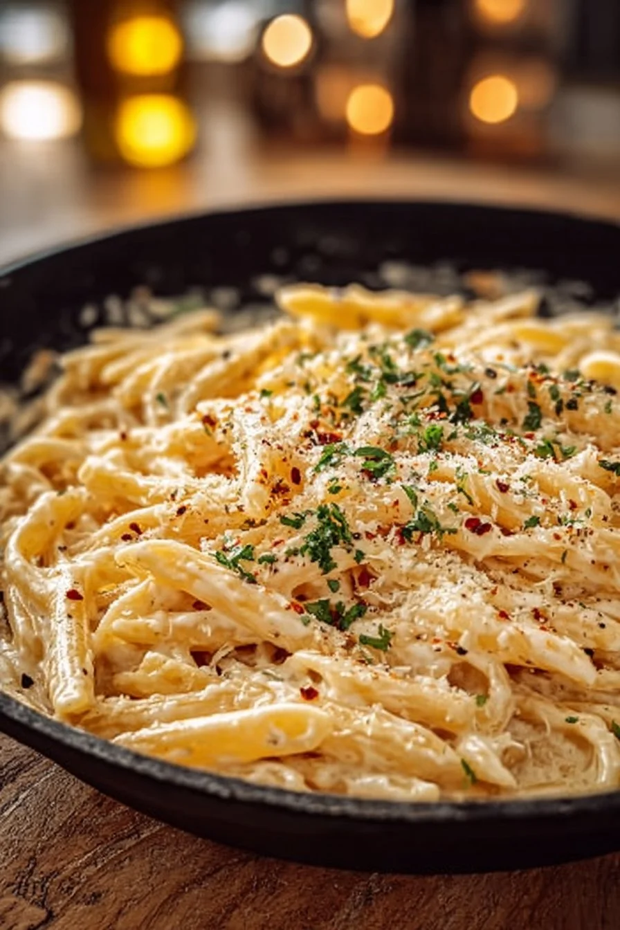 One Pot Creamy Garlic Pasta