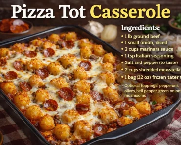 Pizza Tot Casserole