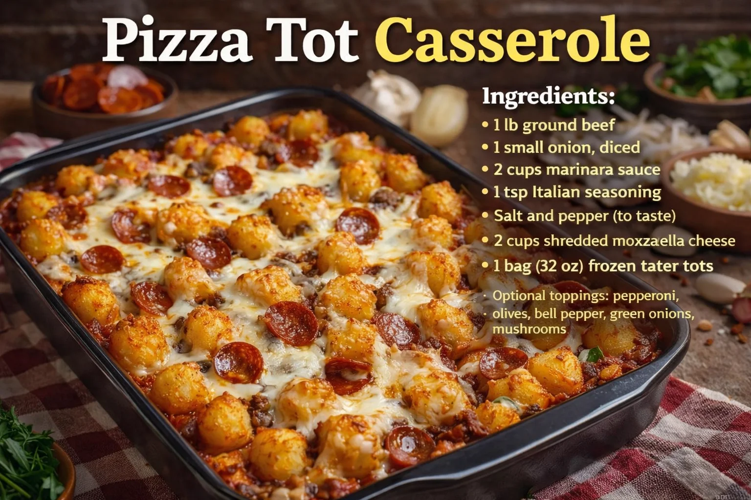 Pizza Tot Casserole: A Beginner's Guide to Comfort Food Heaven