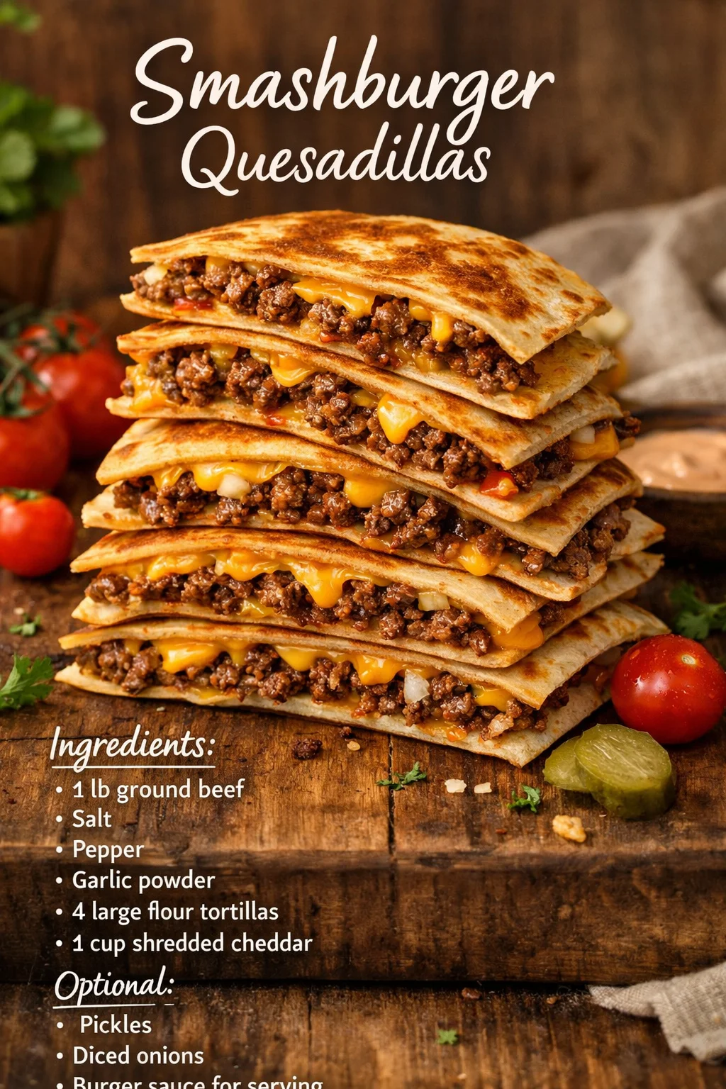 Smashburger Quesadillas