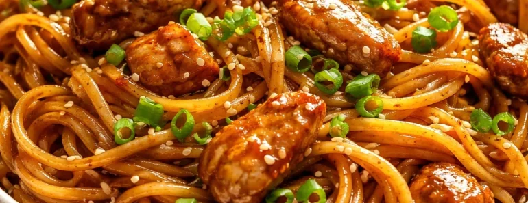Sticky Chicken Noodles