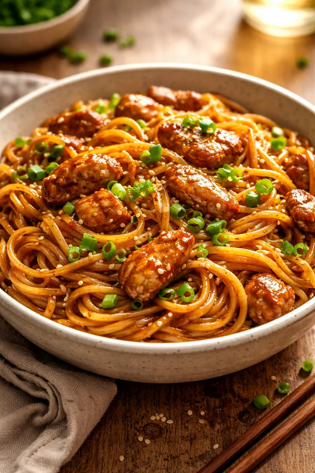Sticky Chicken Noodles