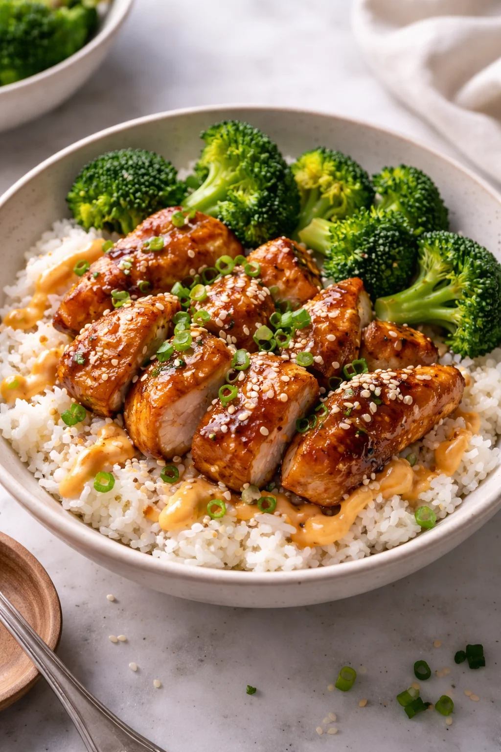 Sticky Chicken Rice Bowls