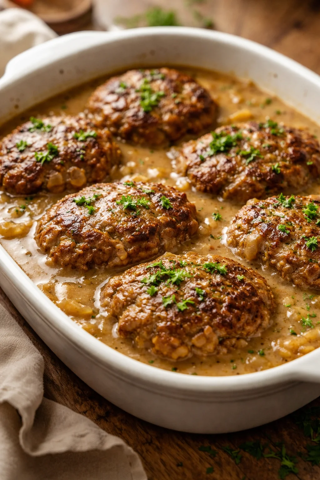 Amish Hamburger Steak Bake