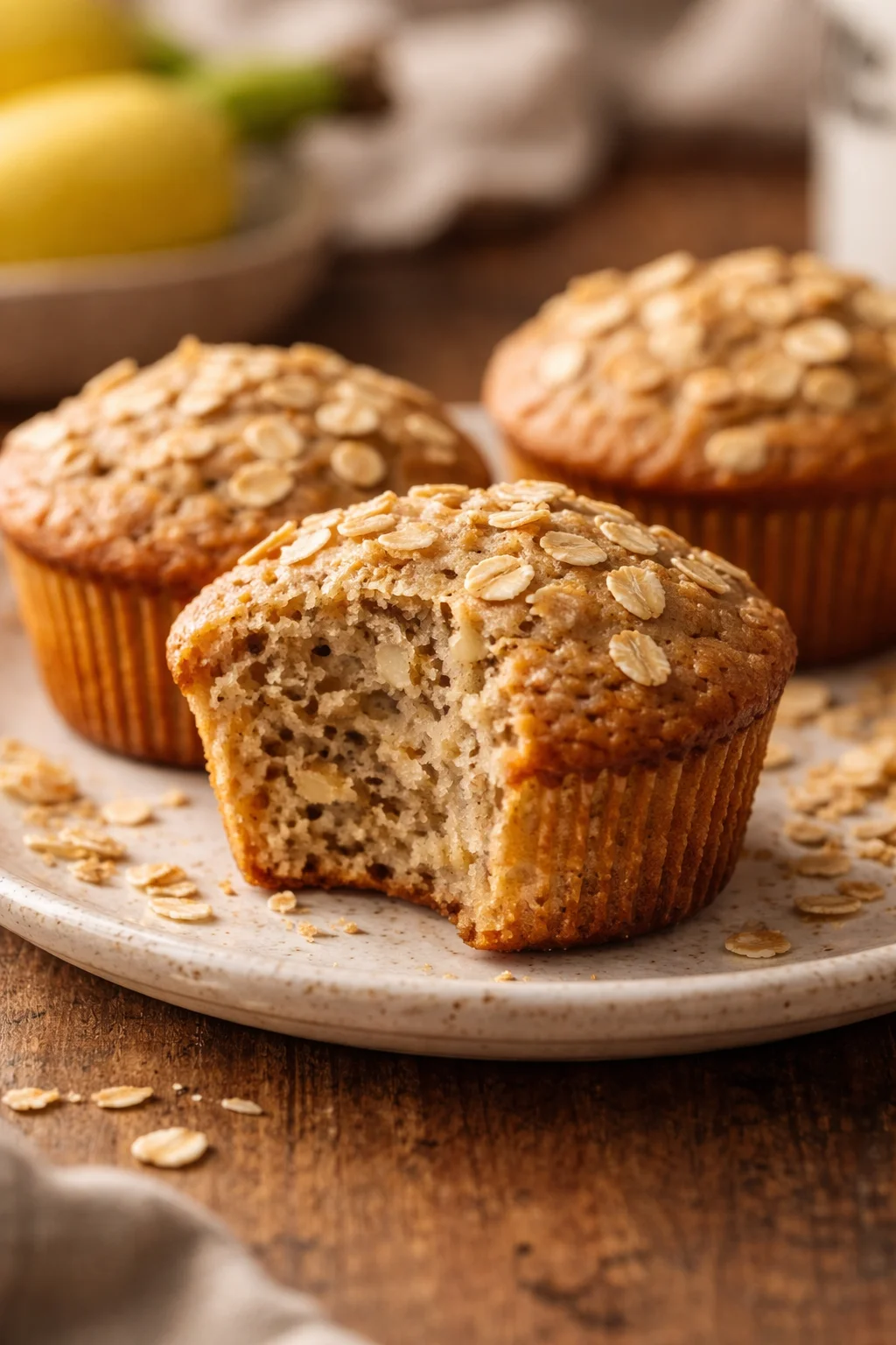 Banana Oatmeal Muffins