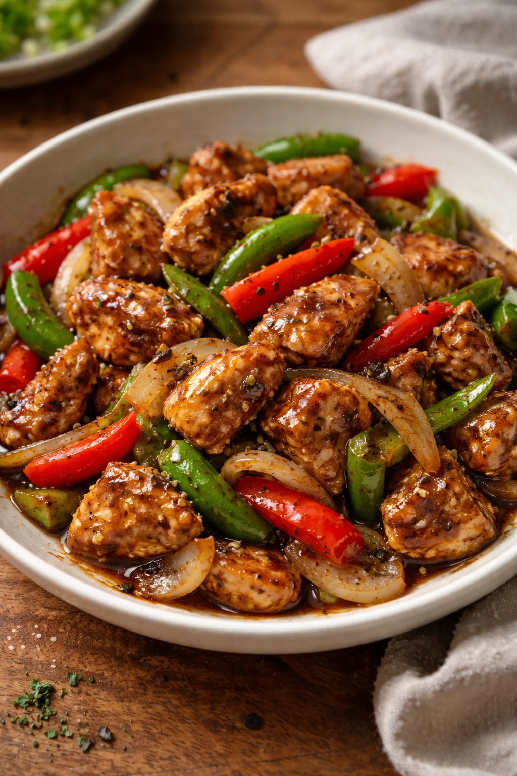 Black Pepper Chicken Stir-Fry