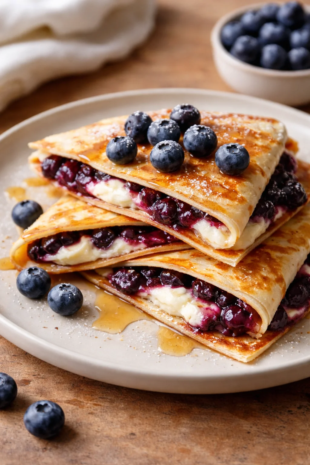 Blueberry Breakfast Quesadilla