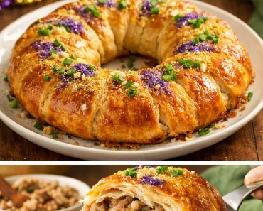 Boudin Sausage King Cake