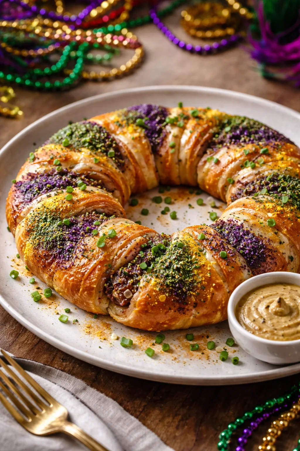 Boudin Sausage King Cake