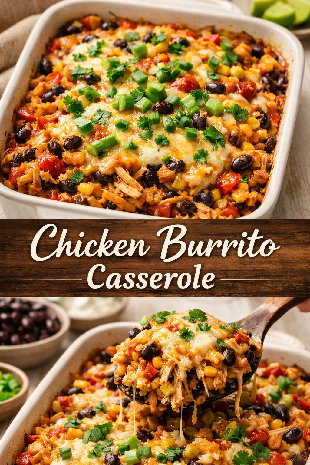 Chicken Burrito Casserole