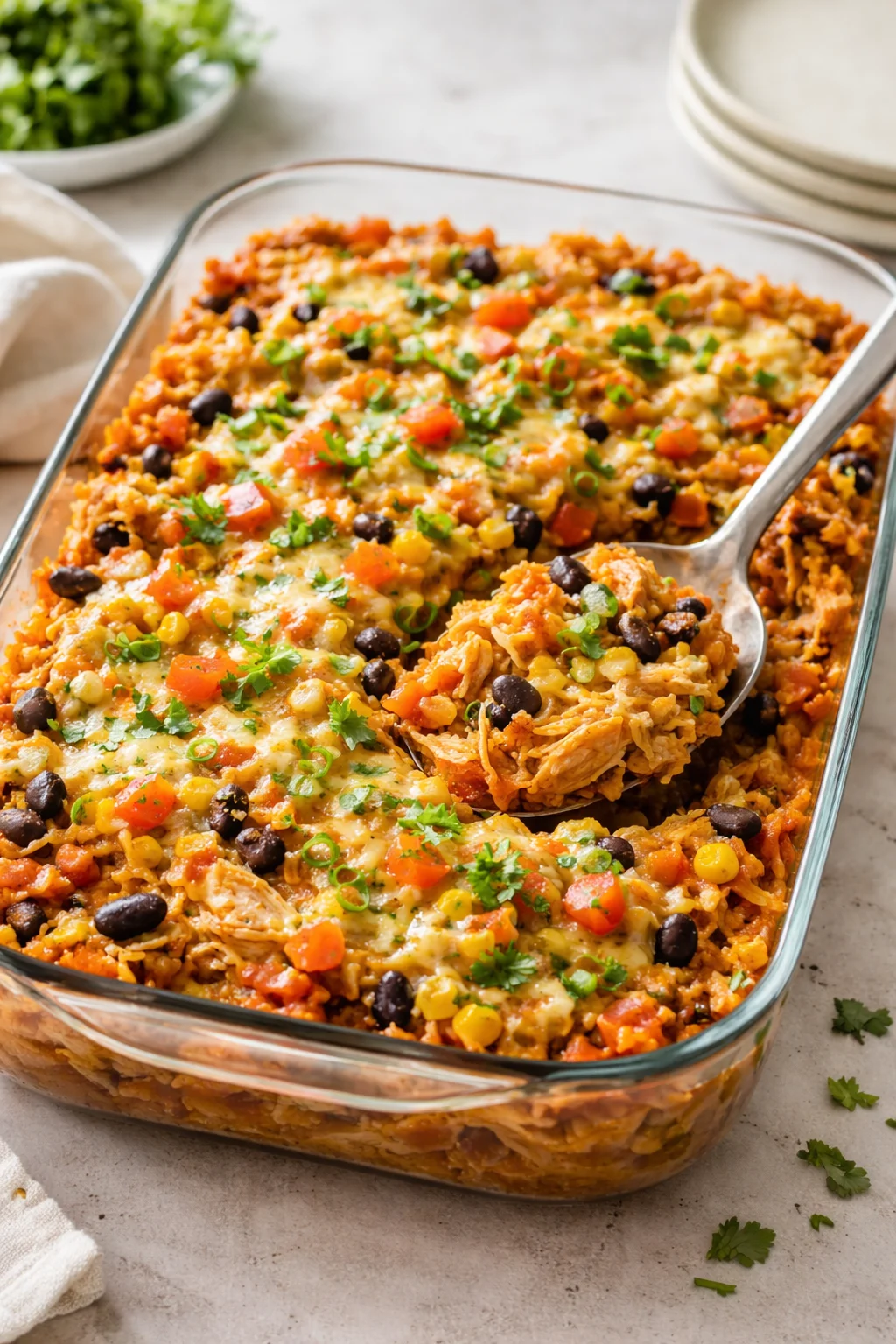 Chicken Burrito Casserole