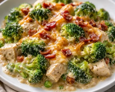 Chicken Casserole with Broccoli and Bacon