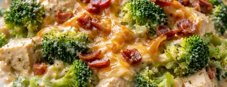 Chicken Casserole with Broccoli and Bacon