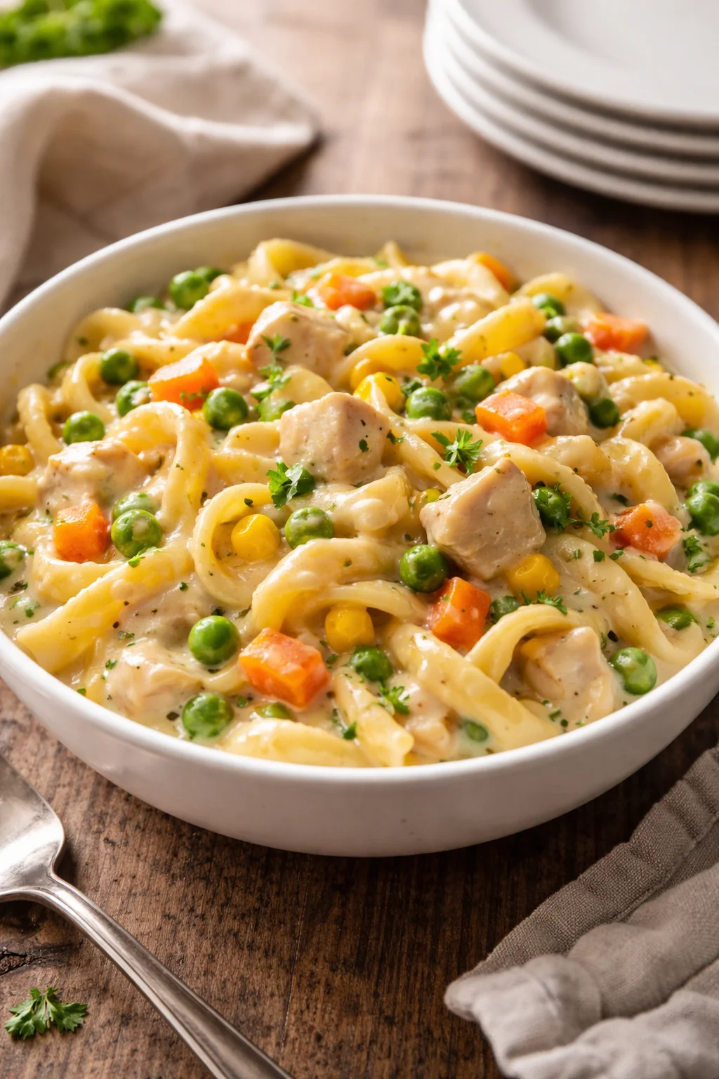 Classic Chicken Pot Pie Pasta