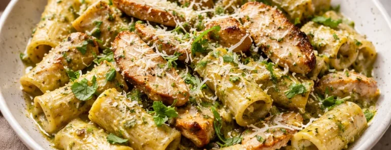 Creamy Pesto Chicken Pasta