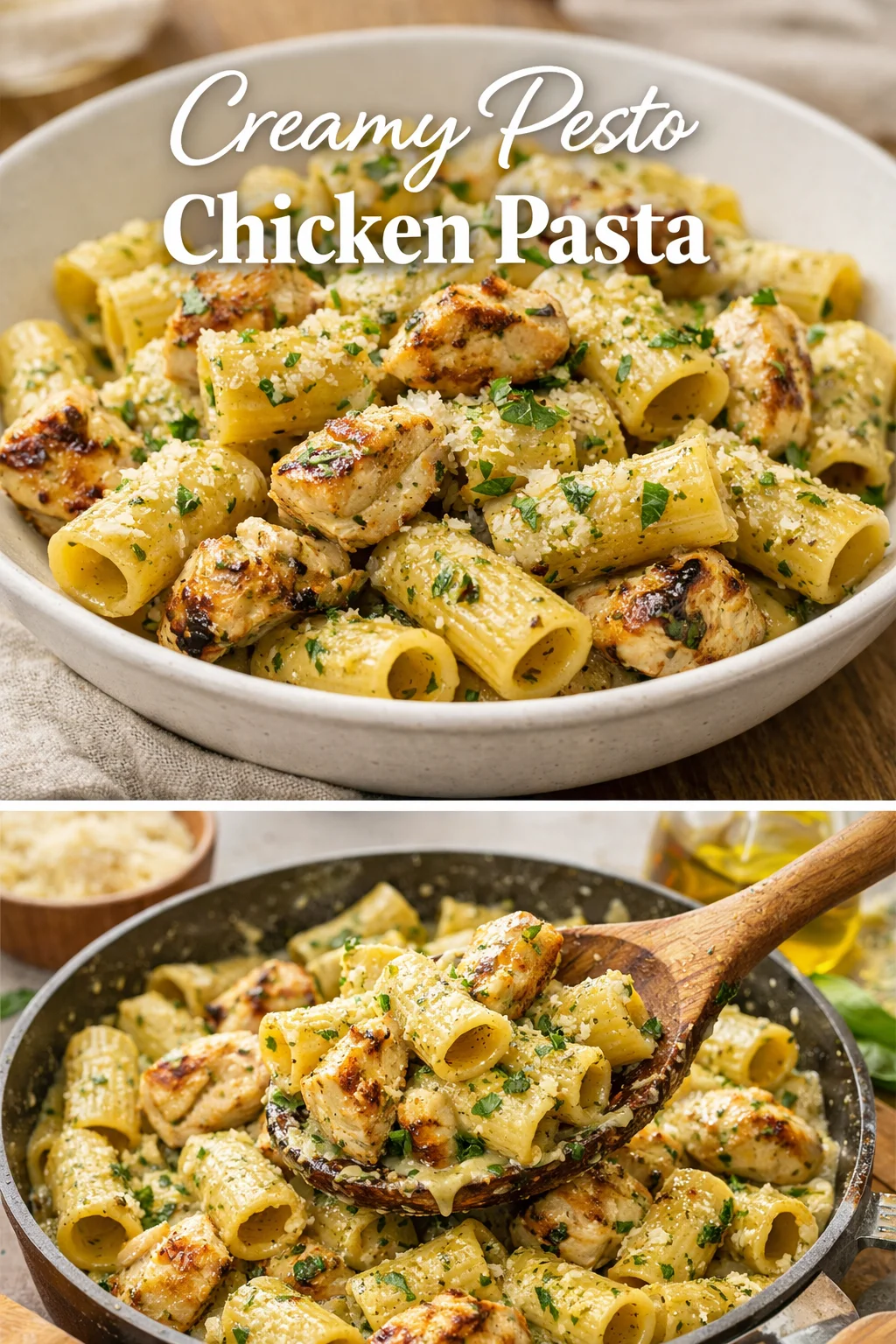Creamy Pesto Chicken Pasta