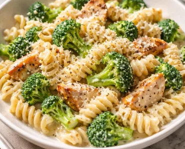 Creamy Rotisserie Chicken Broccoli Pasta