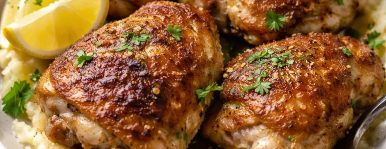 Crispy Chicken Thighs