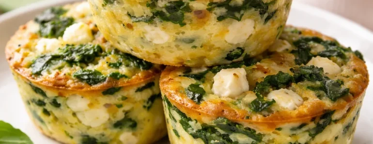Egg Muffins with Spinach and Feta
