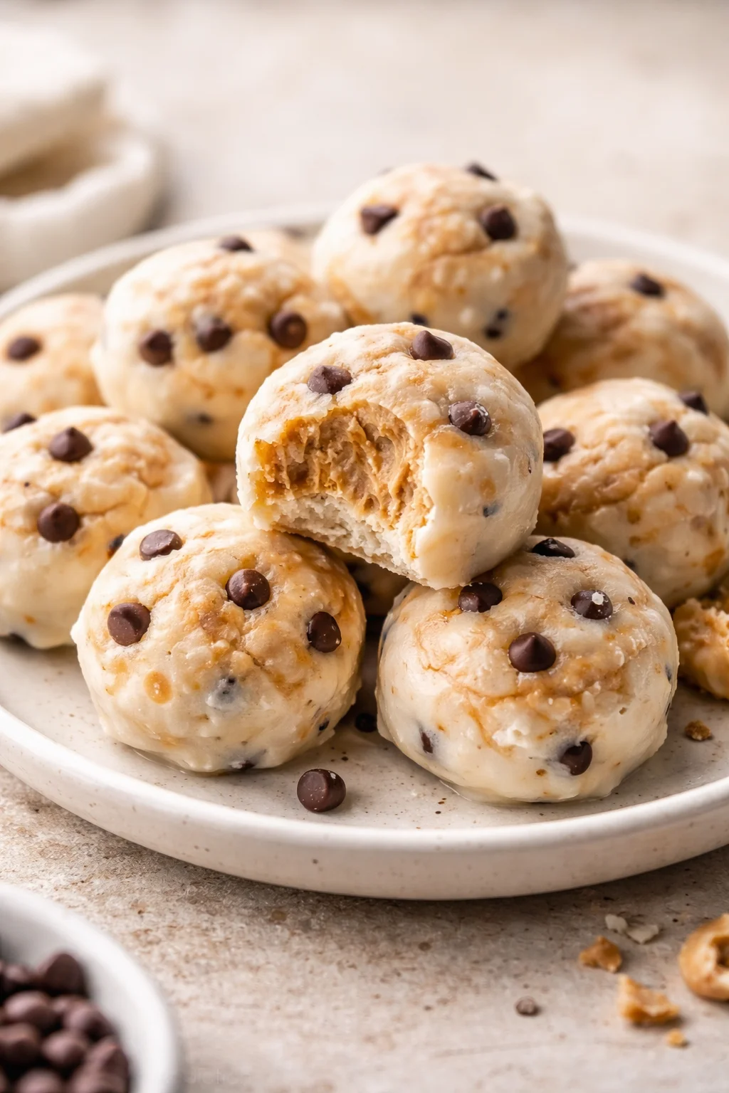 Frozen Greek Yogurt Peanut Butter Bites