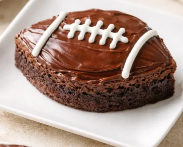 Fudgy Football Brownies