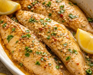 Garlic Butter Oven Baked Tilapia