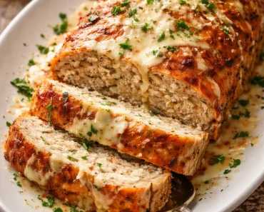 Garlic Parmesan Chicken Meatloaf