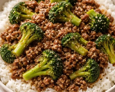 Ground Beef and Broccoli
