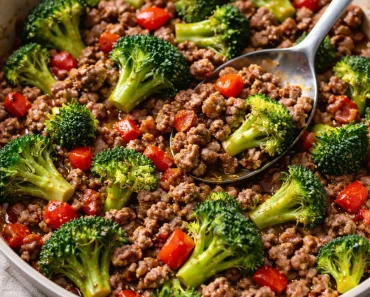 Ground Beef and Broccoli