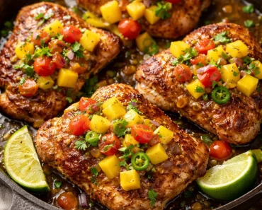Healthy Honey Lime Chicken with Mango Salsa