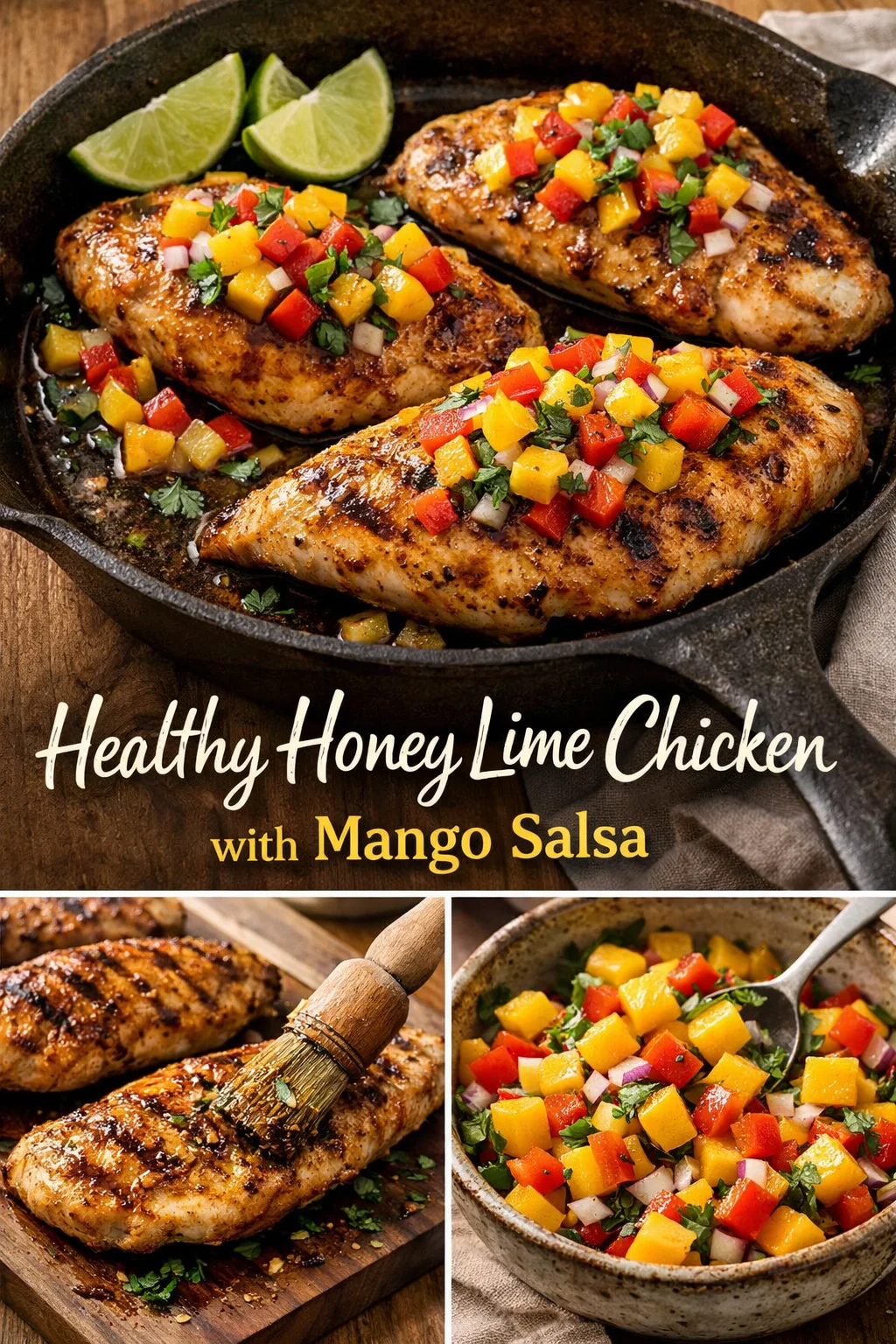 Healthy Honey Lime Chicken with Mango Salsa