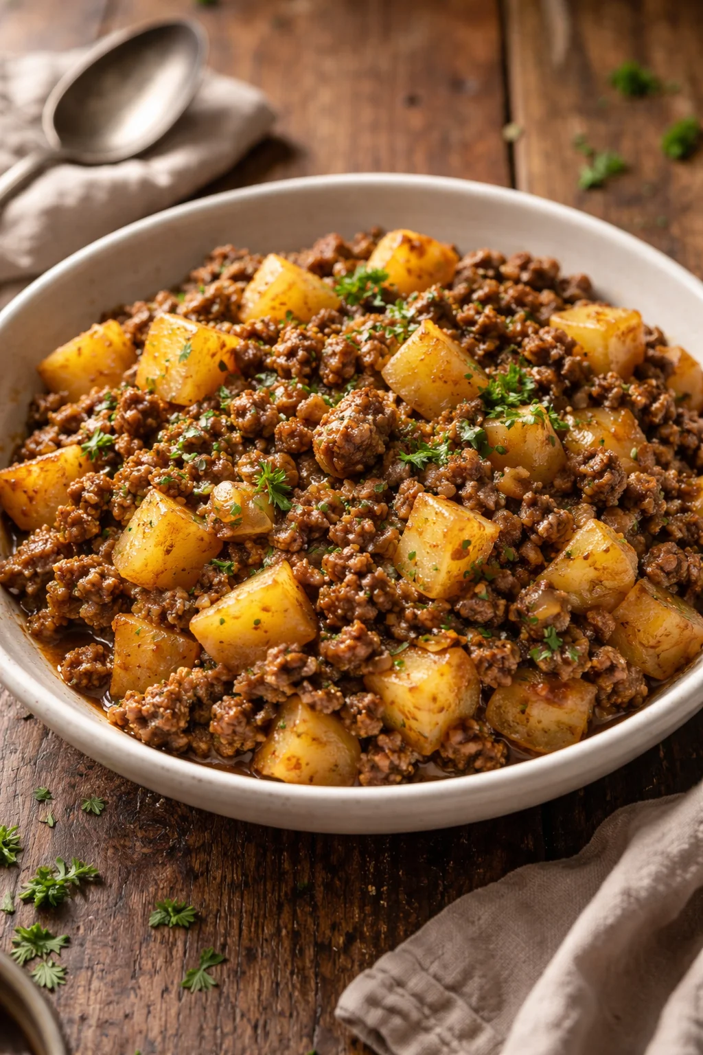 Hearty Ground Beef and Potatoes
