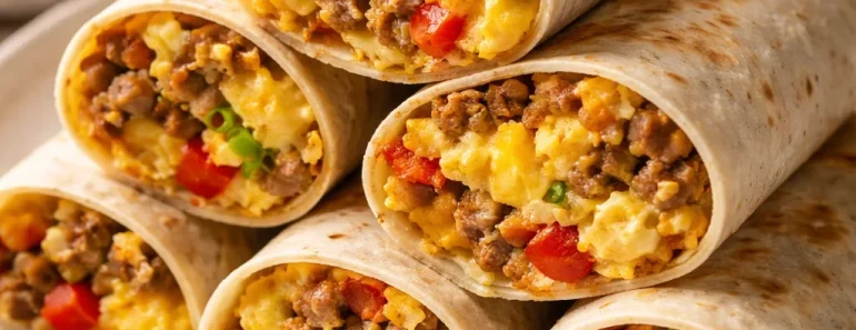 High-Protein Breakfast Burritos