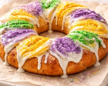 Homemade Sourdough King Cake