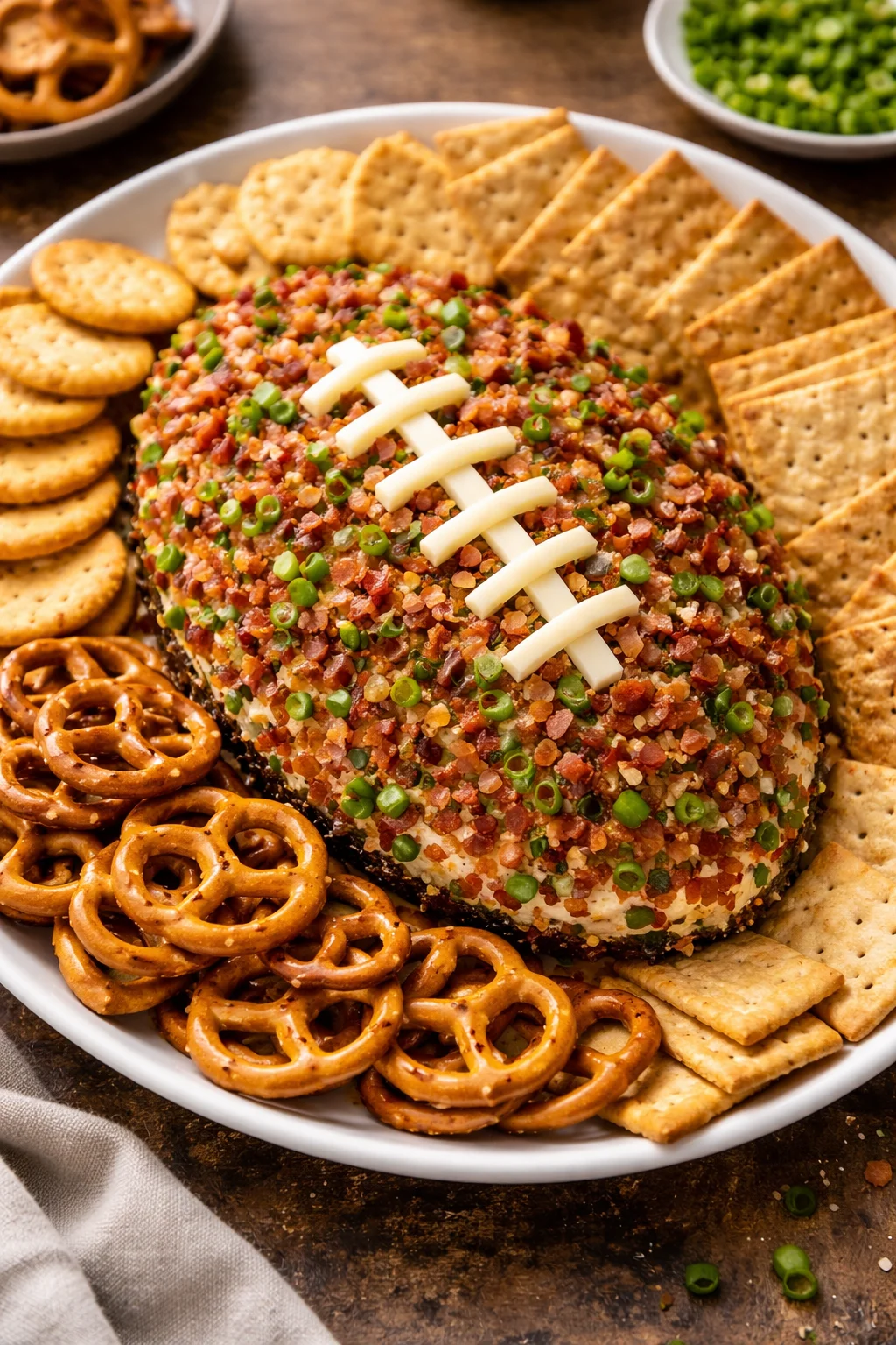 Jalapeño Popper Football Cheese Ball