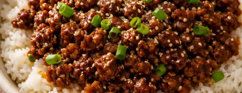 Korean Ground Beef Bowl