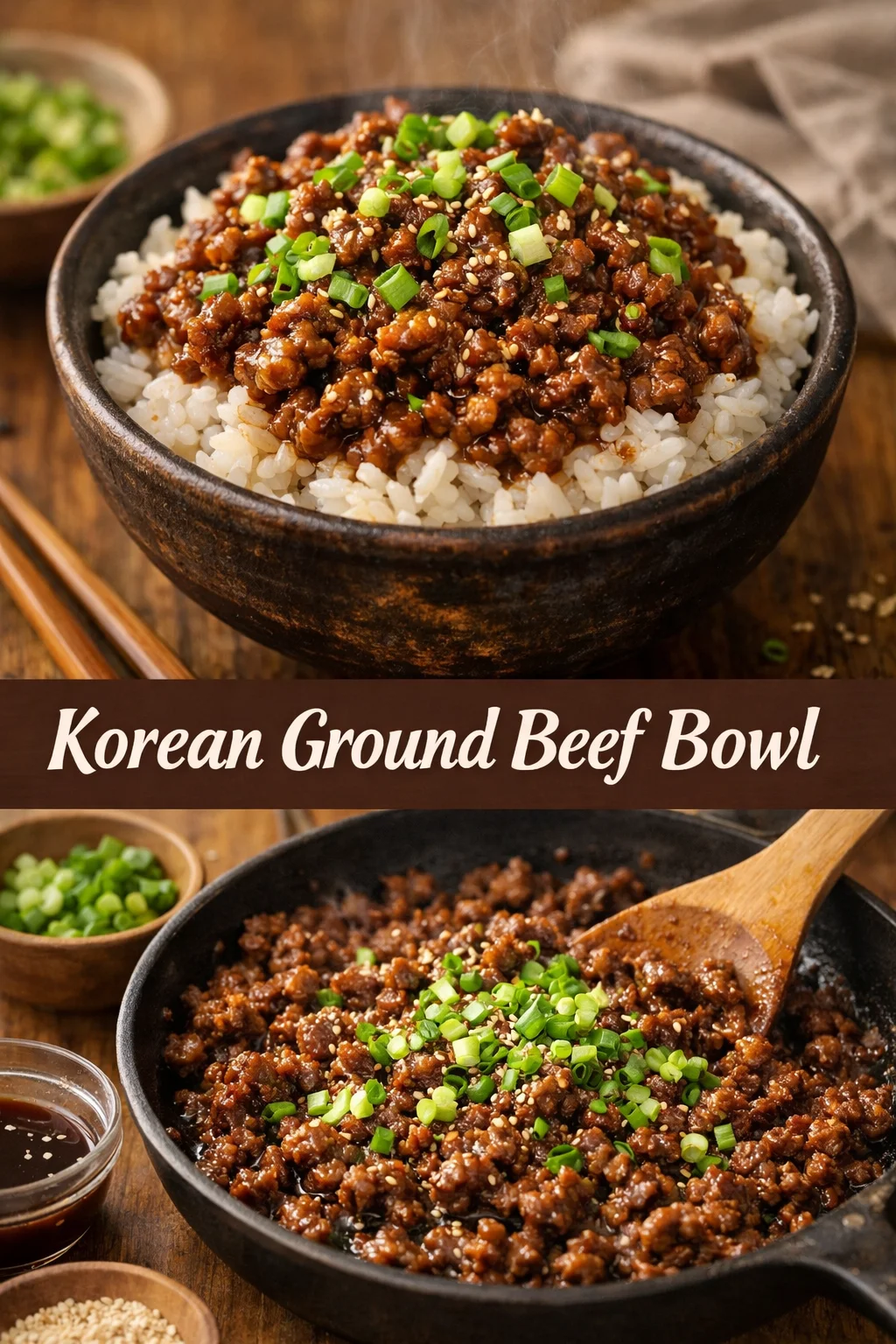 Korean Ground Beef Bowl
