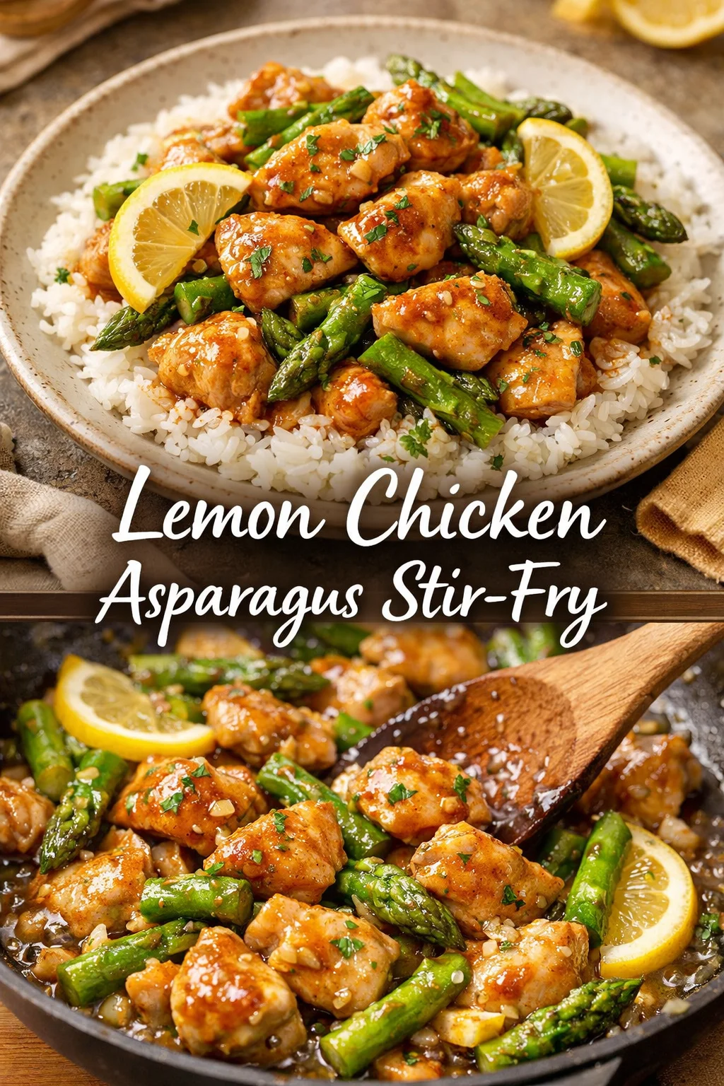 Lemon Chicken Asparagus Stir-Fry